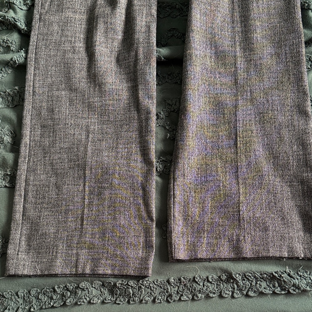 Gray Textured Work Pants - Picture 3 of 5